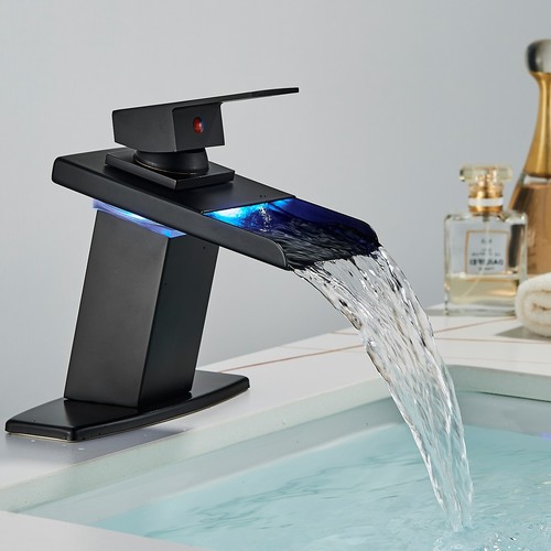 Black bathroom sink - sink, basin